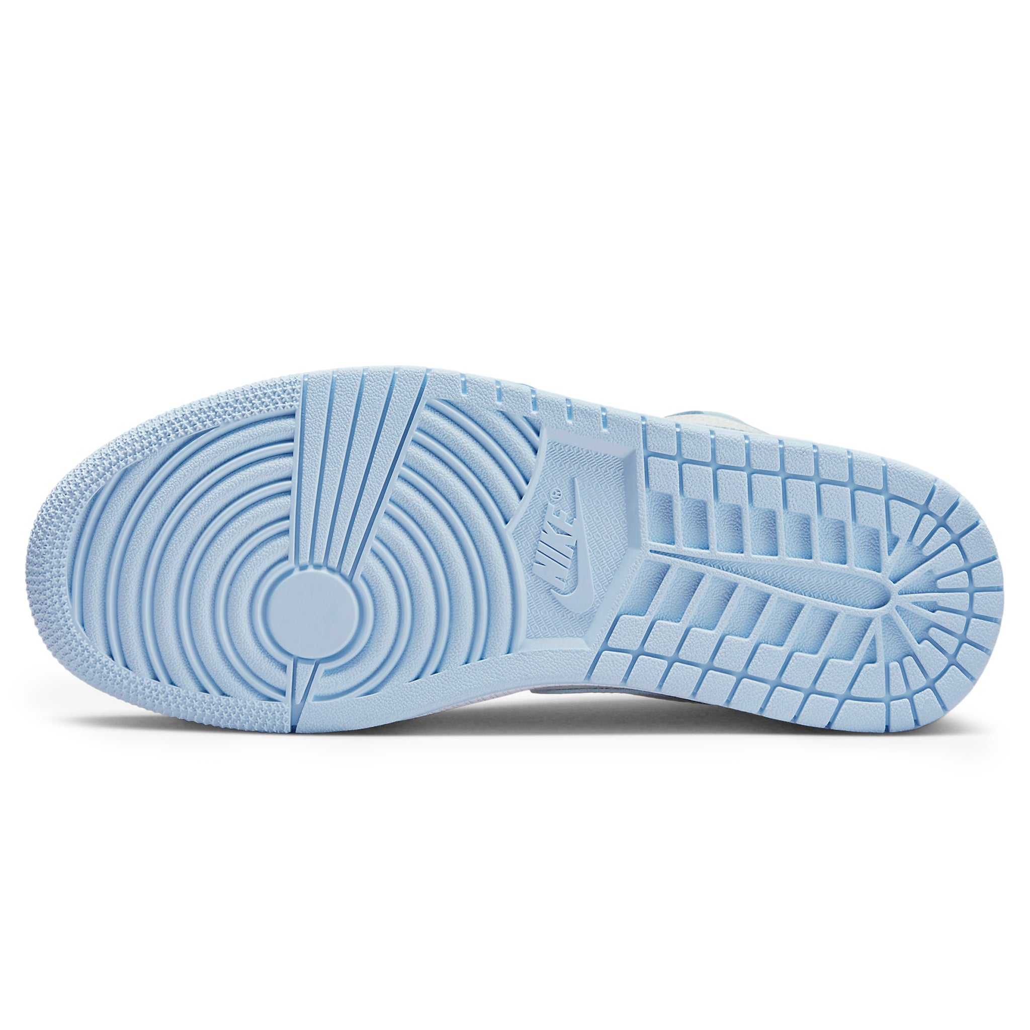 Sole view of Air Jordan 1 Low Aluminum (W) DC0774-141